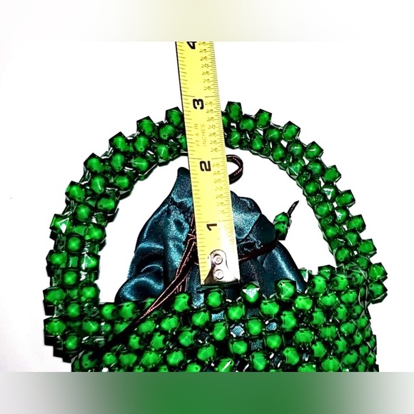 Mini Beaded Bucket Handbag NEW Completetely Handmade - Picture 14 of 15